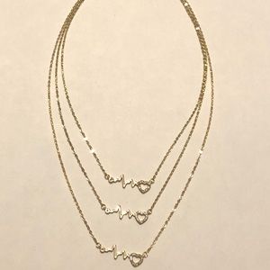 Copper Collection Heartbeat Necklace